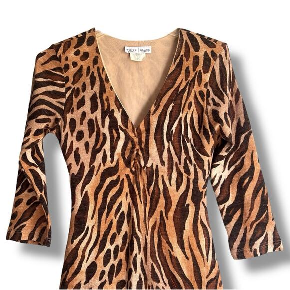 White House Black Market animal print dress - Picture 3 of 4